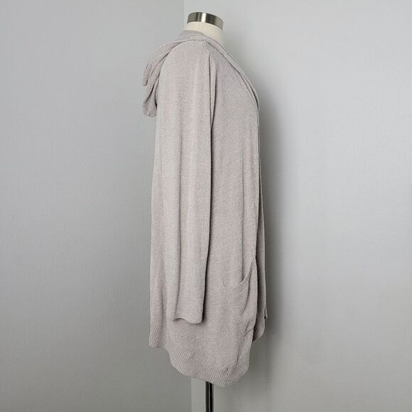 Barefoot Dreams CozyChic Ultra Lite Open-Front Hooded Knit Cardigan Size XL - Picture 6 of 15